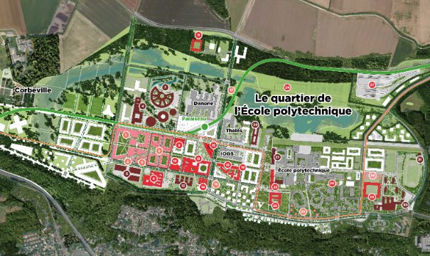 Plan du campus urbain de Saclay. © EPA Paris-Saclay