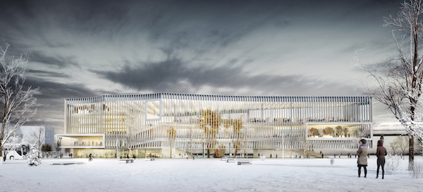 Vue du futur Learning center de Paris-Saclay. © Agence Beaudouin architectes