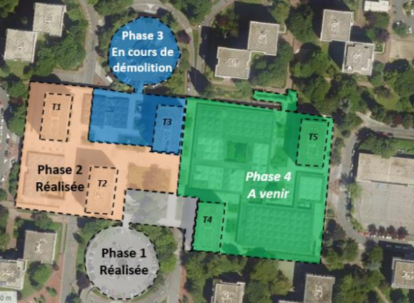 Plan d'aménagement de la ZAC Louvois à Vélizy-Villacoublais. © JGP