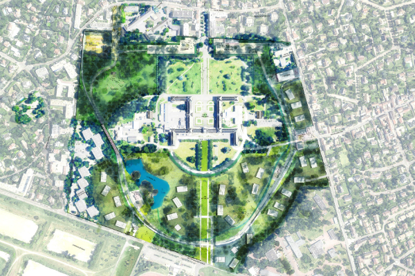 L’opération d’aménagement de parc Princesse au Vésinet vise à urbaniser un parc de 16 ha autour de l’hôpital.© Agence TER