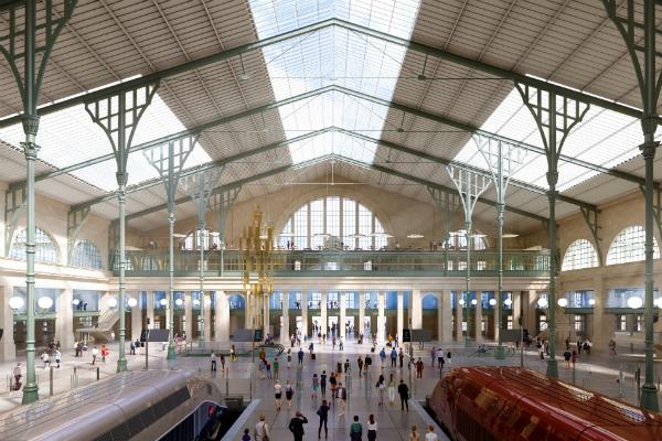 Les futurs quais de la gare du Nord. © Valode et Pistre architectes