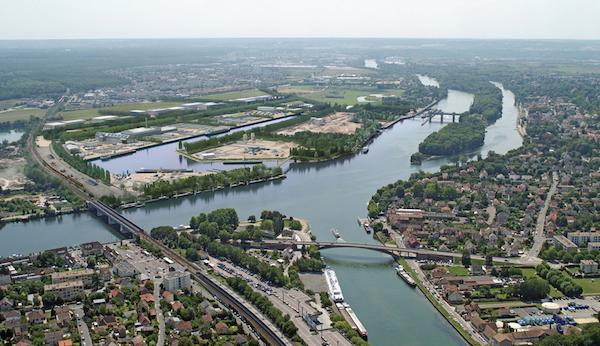 Perspective du futur Port Seine métropole ouest. © Haropa