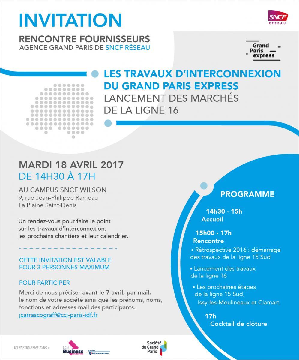 CCI Business Grand Paris : Rencontre fournisseurs SNCF Réseau