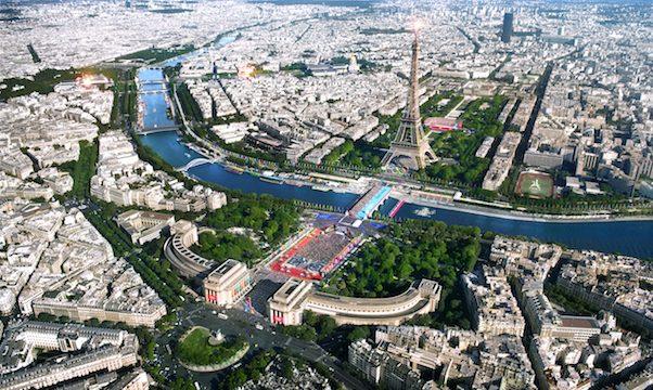 Sites temporaires des JOP du Trocadéro. © Paris 2024/Populous/Lexigon